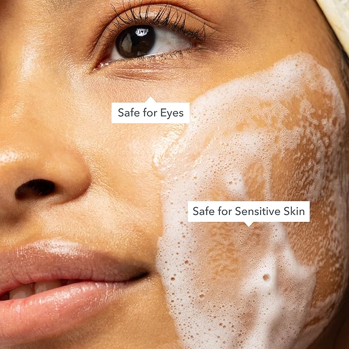 Beekman 1802 Micellar Milk Froth Cleansing Gel - Gently Cleanses & Removes Makeup - Double-Cleanse in 1 - Goat Milk & Golden Sea Moss - Fragrance Free - 5.0 fl. oz - Cruelty Free - Sensitive Skin Safe