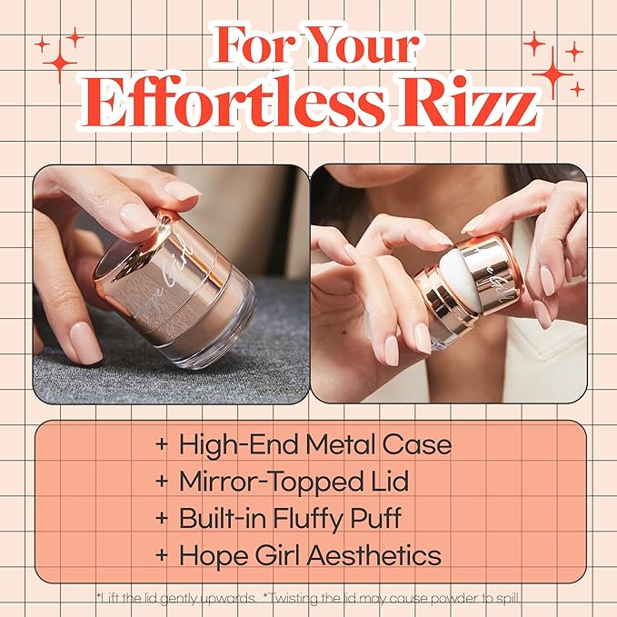 Hope Girl 3D Powder Blusher 0.17oz (Orange Flower)