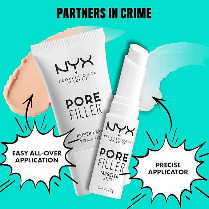 NYX PROFESSIONAL MAKEUP Pore Filler Blurring Primer, Vegan Face Primer