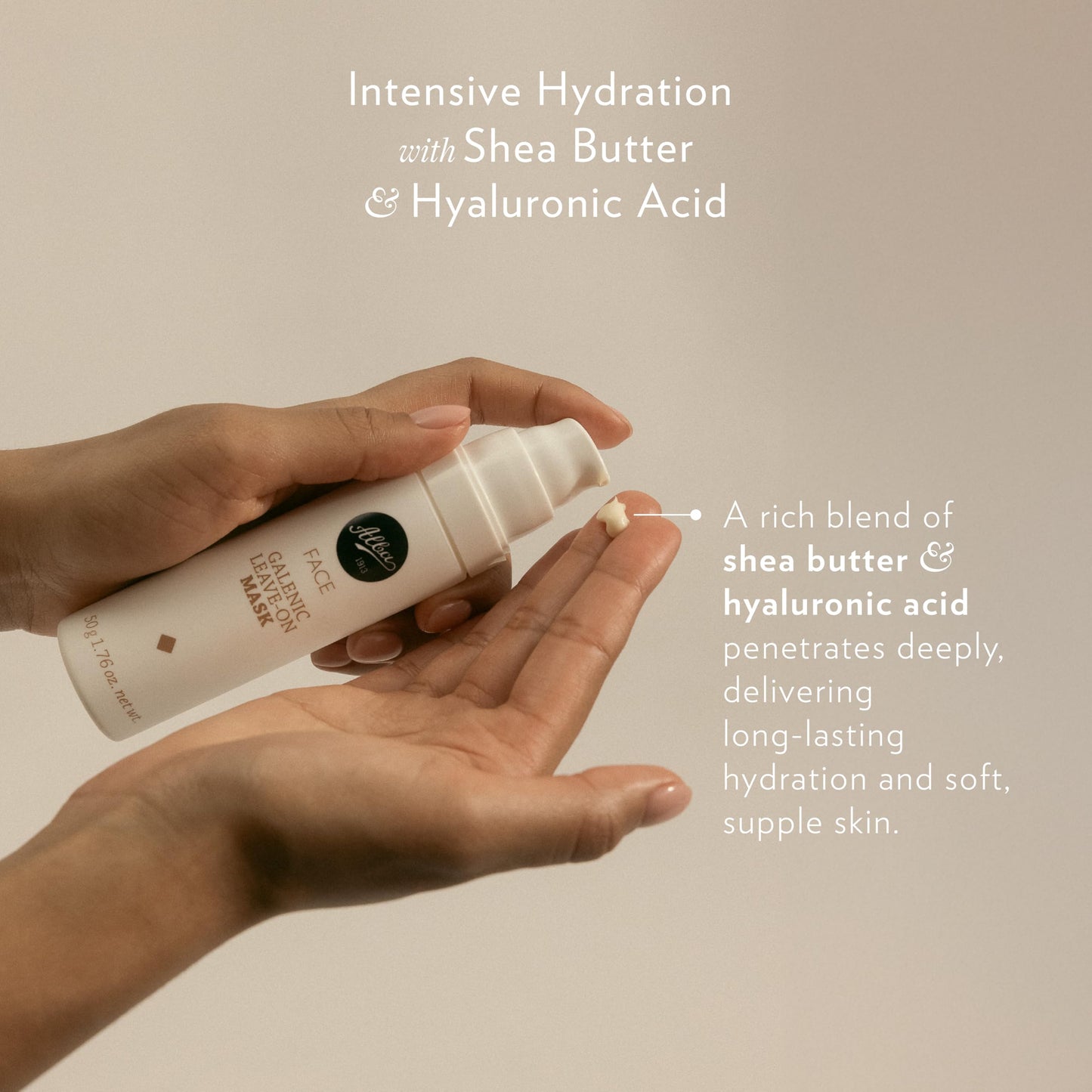 Alba1913 Vegan Overnight Face Mask - Intensive Sleeping Hydrating & Revitalizing Skincare Face Masks for Soft, Glowing Skin for Women - Ultimate Skin Care Treatment for Deep Hydration - 50ml