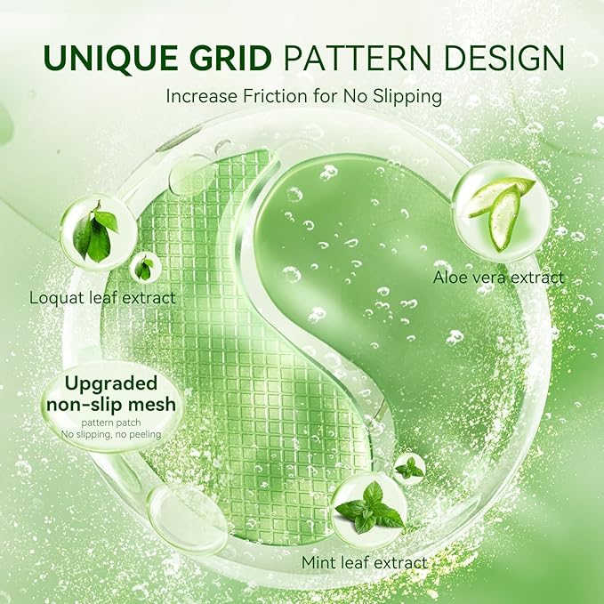 Aloe Vera Under Eye Mask, 60PCS Under Eye Patches for Dark Circles and Puffiness, Reduce Wrinkles and Fine Lines Undereye Patches