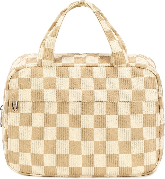 Makeup Bag for Women Cosmetic Bag Large Make Up Organizer Travel Toiletry Bags Waterproof Zipper Tote Pouch Purse for Girls