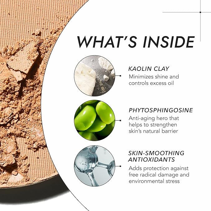 COVER FX Pressed Mineral Foundation - Shade M4 - Weightless Powder Foundation - Buildable Light to Full Coverage - Matte Finish - All Skin Types