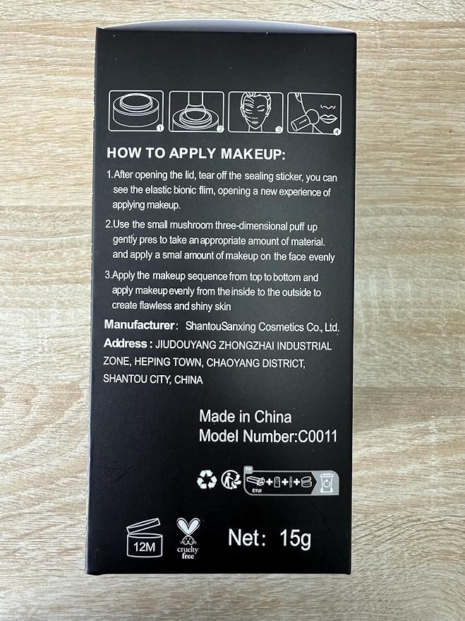 2 PCS Mushroom Head Air Cushion CC Cream Nature Foundation,Foundation Brush Powder Brush,Moisturizing Concealer, Bright Makeup Base Long Lasting with Mushroom Makeup Sponge(#02 Natural)