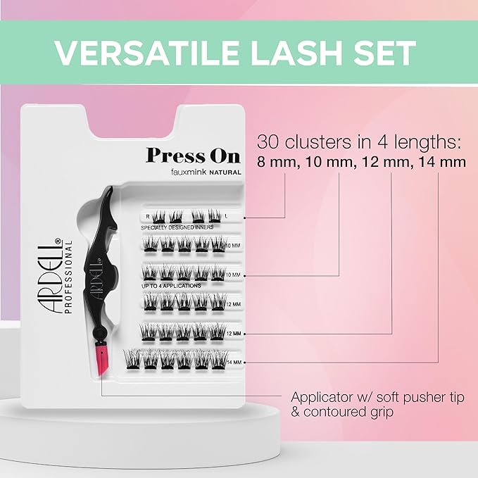 Ardell Press On Fauxmink Natural 30 ct + Applicator