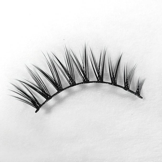 Missamé ENVY Deluxe Beauty False Eyelashes Set Handmade with Premium Synthetic Fibers, Black, 1 Pair