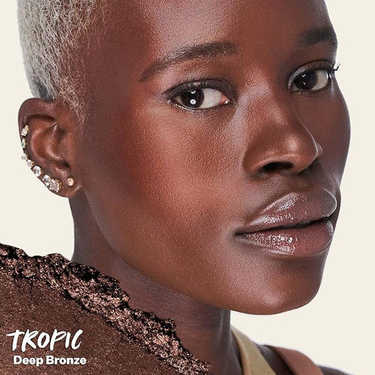 Kosas Sun Show Glowy Warmth Baked Bronzer - Contouring Powder for Cheekbones, Nose & Jawline - Enriched with Concentrated Fatty Acids - Talc-Free, Vegan & Hypoallergenic - Tropic