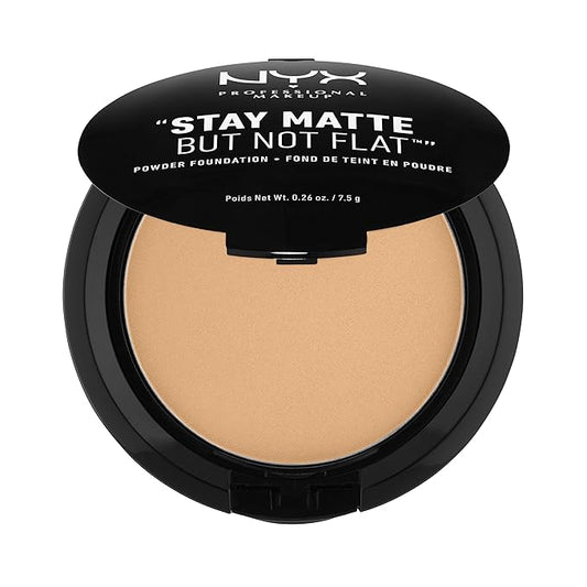 NYX PROFESSIONAL MAKEUP Stay Matte But Not Flat Powder Foundation, Soft Beige