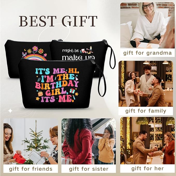 Birthday Gifts for Women - Makeup Bag for Fans, Funny Gifts for Music Lovers, Sister, Daughter