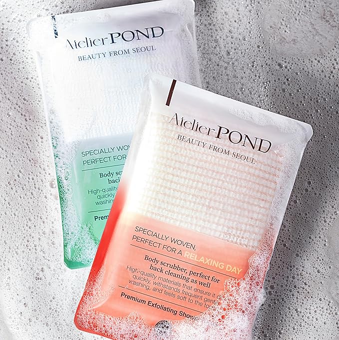 Korean Premium Exfoliating Washcloth – Made of Cotton & Linen for a Relaxing Day, Spa-Quality for Relaxation, Made in Korea