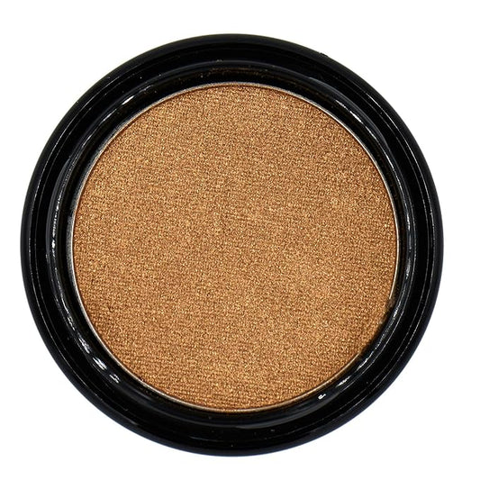 Antique Gold Carmel Bronze Shimmer Pressed Powder Single Vegan Eyeshadow; Talc, Paraben & Cruelty Free