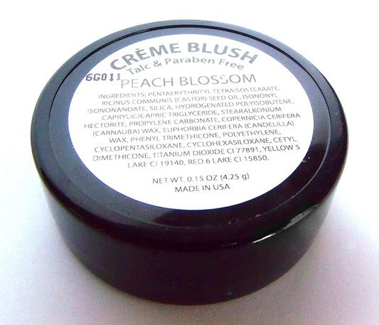 Peach Orange Pink Blossom Vegan Long Lasting Cream Blush Lightweight Breathable Feel Sheer to Full Color Natural Look Dewy Finish Face Makeup Talc & Paraben Free No Animal Testing