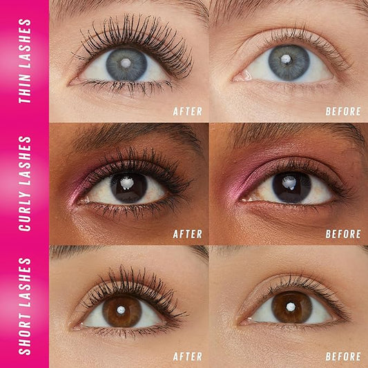 Maybelline Lash Sensational Firework Washable Mascara, Lengthening & Volumizing Mascara for up to 24HR wear, Brownish Black, 1 Count