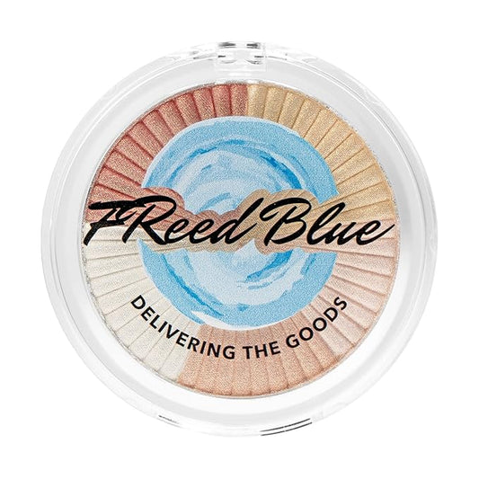 FReed Blue Vegan High Pigmented Brightening Makeup Contour Bronzer Powder Palette Paraben Free