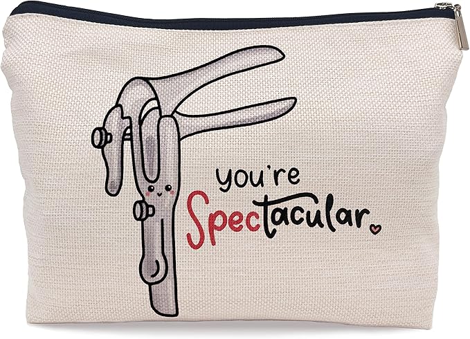 Ayxvt You're Spectacular OBGYN Cosmetic Bag,OBGYN Gifts Makeup Bag,Ob-gyn Doctor Gifts,Nurse Midwife Gifts,Ob-gyn Thank You Gifts