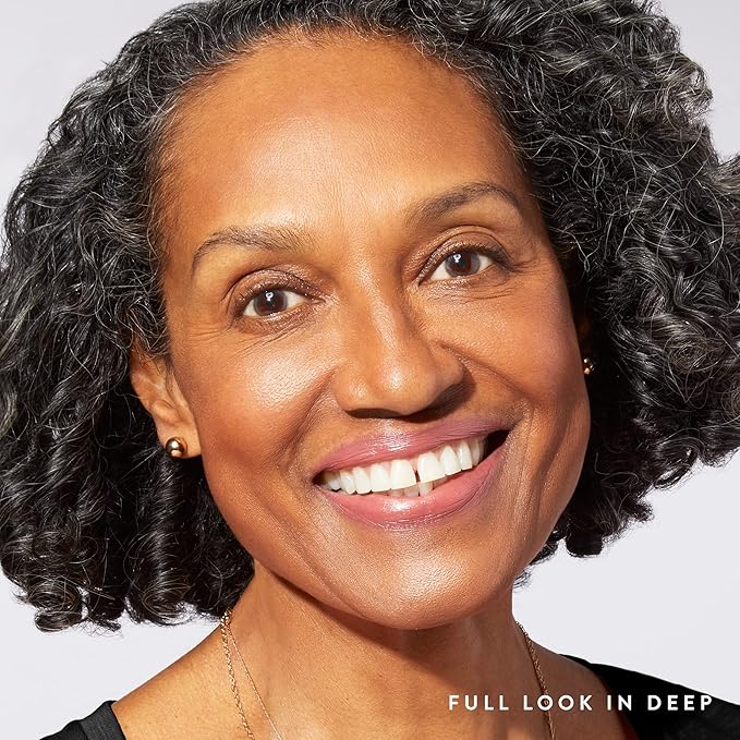 LAURA GELLER NEW YORK Get Glowing Kit (2pc): Baked Balance-n-Glow Illuminating Powder Foundation, Deep + Airbrush Kabuki Makeup Brush