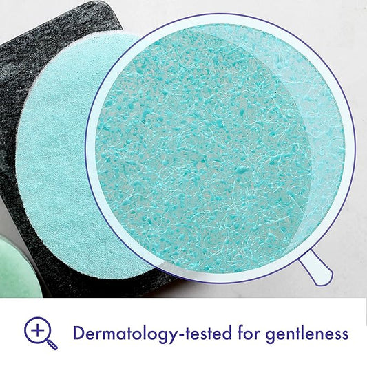 Buf-Puf Body Sponge, Bath Sponge, Dermatologist Developed, Cleanses Skin of Dirt, and Excess Oil, Reusable, Exfoliating, 1 Count (Pack of 2)