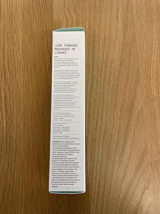 MAKE Beauty Succulent Skin Gel Cream - Hydrating Face Moisturizer. Lightweight Cream Gel with Cactus Extracts and Hyaluronic Acid. Non-Comedogenic Daily Moisturizer for All Skin Types - 1.7 Fl Oz