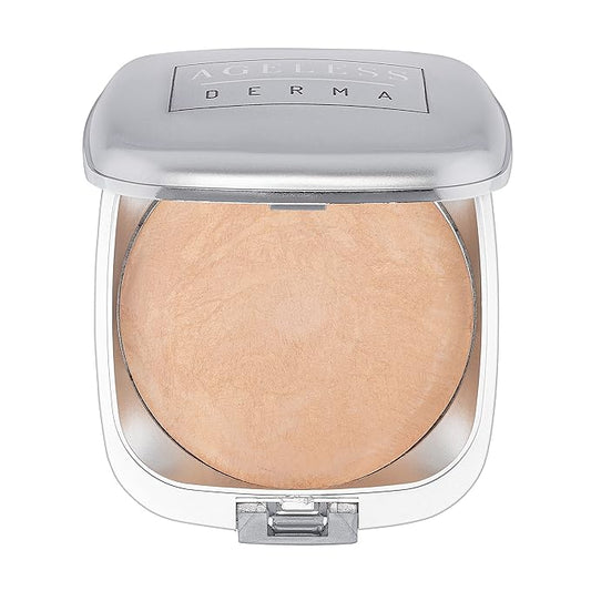 Mineral Baked Foundation- A Vegan - Paraben - Gluten and Cruelty Free buildable Powder Makeup Foundation (Dover Beige)