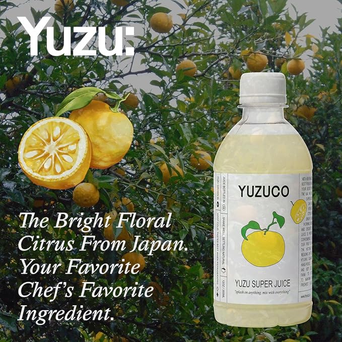 YUZUCO - Yuzu Super Juice - 4 Pack - 12oz - Loved by Chefs and Mixologists - Never Heat-Treated for Maximum Flavor and Aroma - Bottled in California