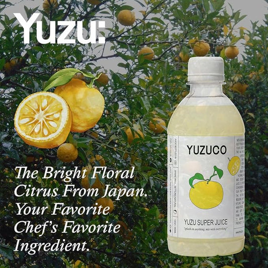 YUZUCO - Yuzu Super Juice - 4 Pack - 12oz - Loved by Chefs and Mixologists - Never Heat-Treated for Maximum Flavor and Aroma - Bottled in California