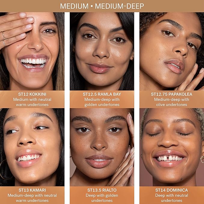 ILIA - Super Serum Skin Tint SPF 40 | Non-Comedogenic, Vegan, LIghtweight to Help Against Blue Light, + Pollution while Hydrating, Smoothing, + Refining (Kamari ST13, 1 fl oz | 30 ml)