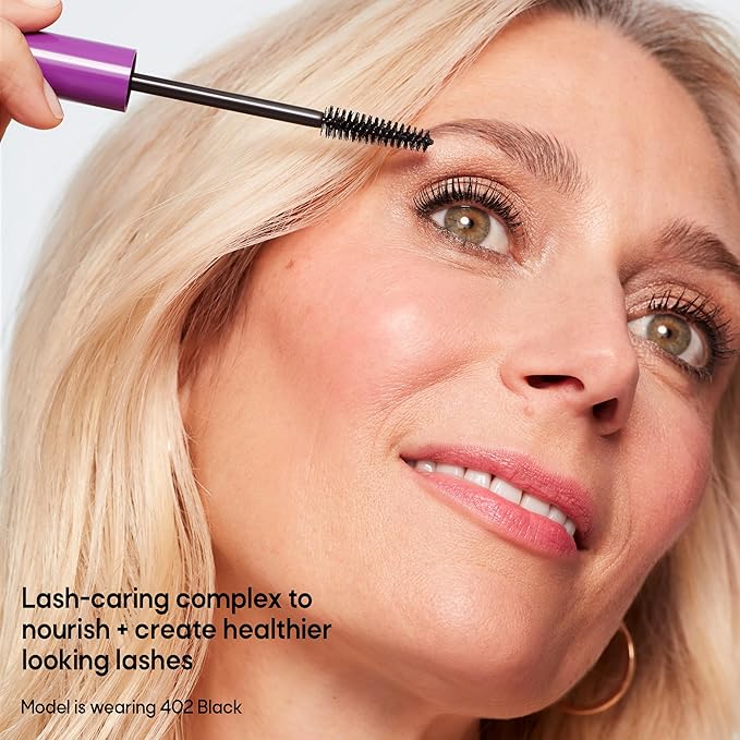 Almay Thickening & Tint Mascara, Instant Soft Full Volume, Conditions & Darkens Natural Lashes Over Time, No Flaking or Clumping, 403 Black Brown, 0.28 fl oz