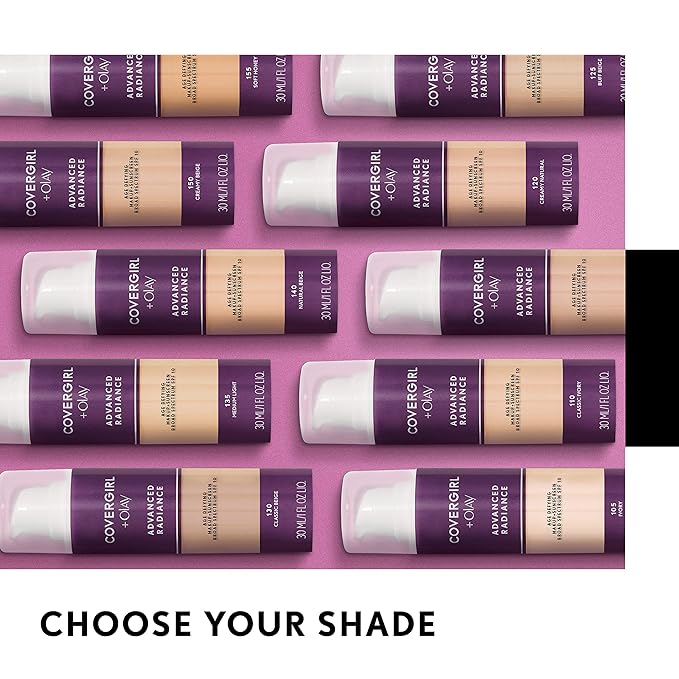 COVERGIRL Advanced Radiance Age Defying Foundation Makeup Soft Honey, 1 oz (packaging may vary) Soft Honey