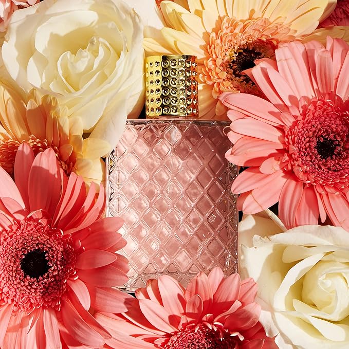 Christmas Gifts, Spa Gifts for Women, Bath and Body Gift Set, Red Rose Gift Basket Relaxation, Pampering, Thank You, Birthday Gifts for Mom Her with Perfume, Jade Roller, Quartz Gua Sha Stone & More