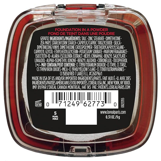 L'Oreal Paris Makeup Infallible Fresh Wear Foundation in a Powder, Up to 24H Wear, Waterproof, Pearl, 0.31 oz.