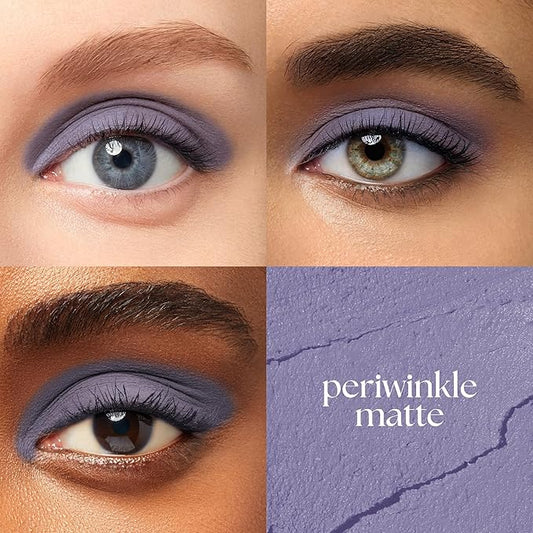 Julep Eyeshadow 101 Cream-to-Powder Waterproof Shadow Stick – Periwinkle Matte – Long-Lasting, Crease-Proof, Light Blue Purple Matte Cream Eyeshadow with Built-in Smudger