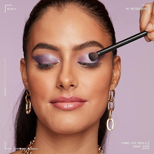 NYX PROFESSIONAL MAKEUP Jumbo Eye Pencil, Blendable Eyeshadow Stick & Eyeliner Pencil - Donut (Lilac)