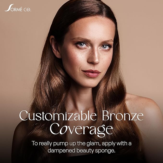 Sorme Cosmetics Baked Bronzer in Warmth (0.2oz)| With Skin-Revitalizing Vitamin E and Botanical Extracts | Versatile Wet/Dry Powder Bronzer with Shimmer Finish | For Dewy and Sun-Kissed Skin