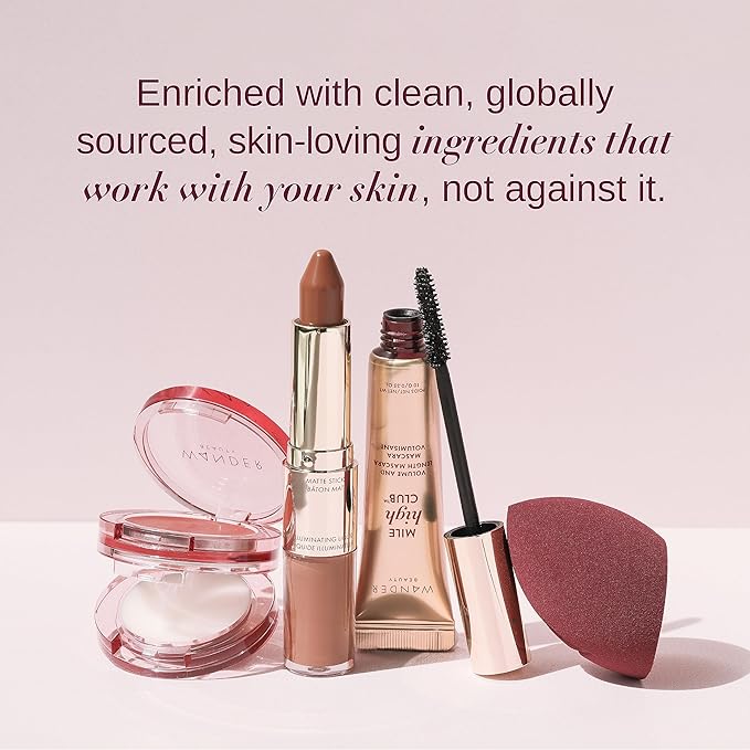 Wander Beauty Lip Retreat Oil - Oasis Glow (Shimmery Clear) - 4-in-1 Tinted Oil + Moisturizing Gloss with Avocado, Vitamin E and Rosehip - Hydrating Care for Dry Lips - 0.33 fl oz