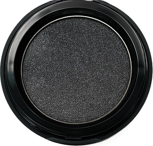 Marcasite Shimmering Glitter Black Onyx Chrome Dark Grey Pressed Powder Single Vegan Eyeshadow; Talc, Paraben & Cruelty Free