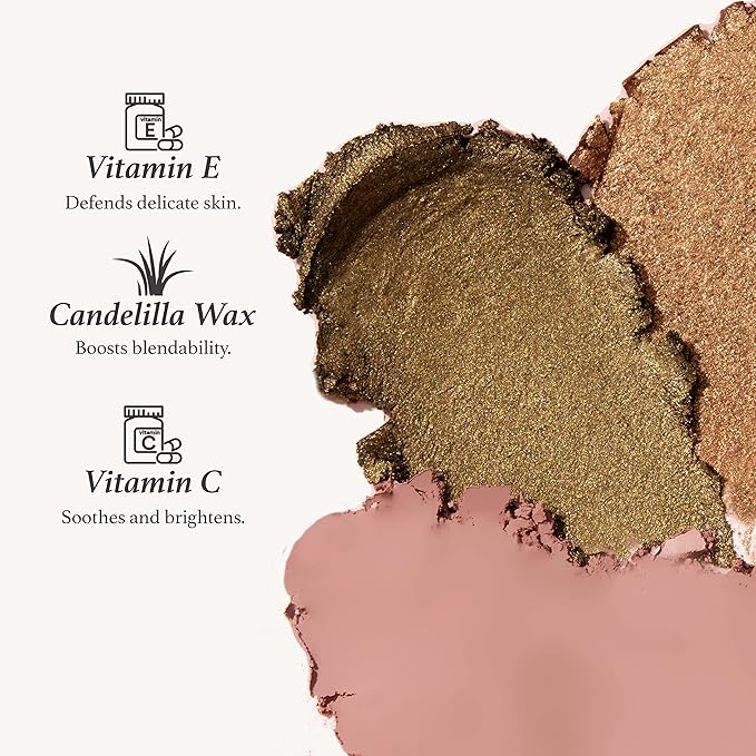 Julep Eyeshadow 101 Cream-to-Powder Waterproof Shadow Stick – Sand Shimmer – Long-Lasting, Crease-Proof, Champagne Toned Shimmer Cream Eyeshadow with Built-in Smudger