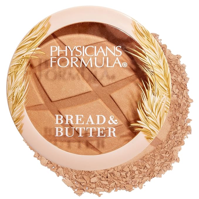 Physicians Formula Murumuru Bread & Butter Bronzer Toasty, Nourishing Blend for Luminous Finish, Dermatologist Tested, Hypoallergenic, Vegan & Cruelty-Free
