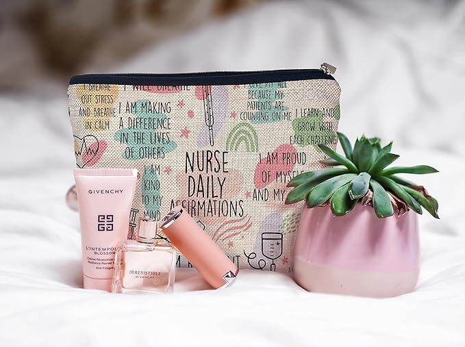 Ayxvt Nurse Bag,Nursing Bags for Nurses, Nurse Cosmetic Bag,Nurse Gifts, Nurse Makeup Bags,Nurse Gifts for Women, Nurse Zipper Pouch