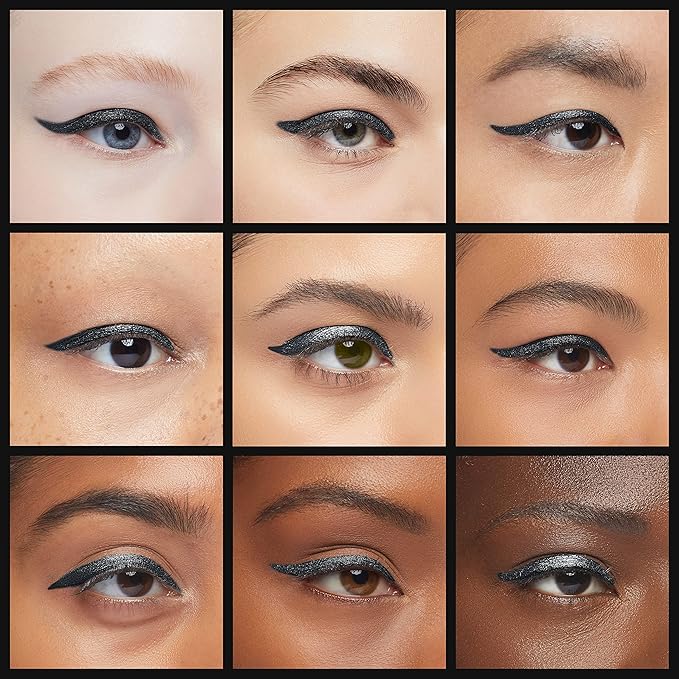 wet n wild MegaLiner Liquid Eyeliner - Metallic, Cosmic Black