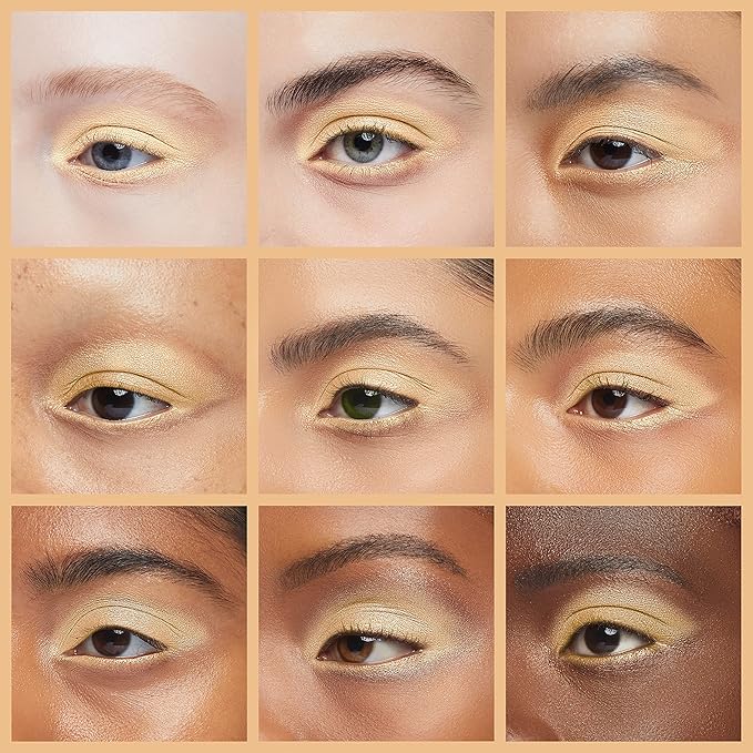 Mallofusa Single Color Baked Eye Shadow Palette Glitter Powder ,Sunshine Golden,CES3809