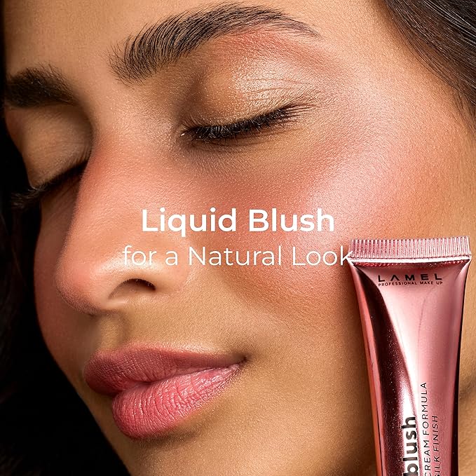 BB Blush for Cheeks Makeup - Lightweight and Long Lasting Liquid Blush - Blendable Cream Formula for Cheeks, Natural Finish Cream Contour - 402 (Pink Blossom) - 10ml/0,33fl.oz